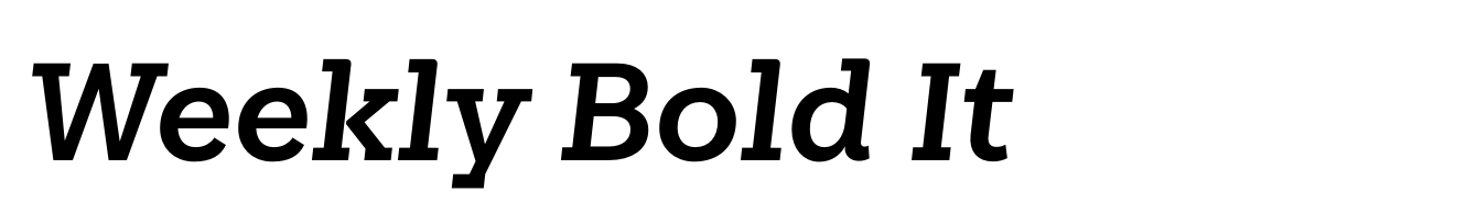 Weekly Bold It